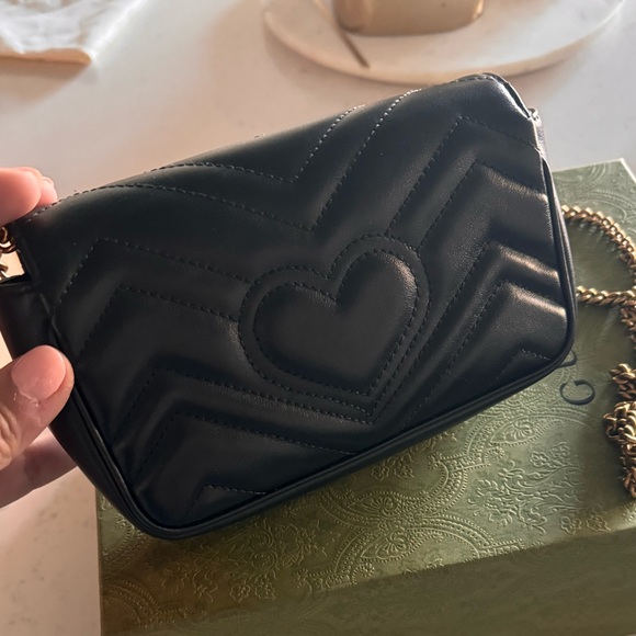 Gucci marmont super mini in black. - Picture 2 of 3